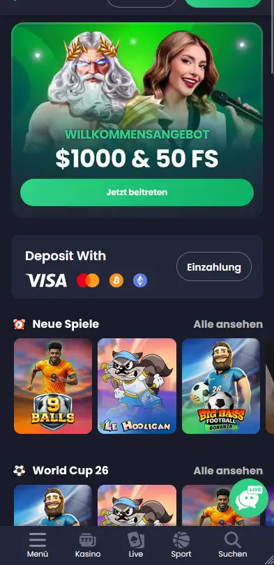 BetBlast Mobile App – Casino im mobilen Browser